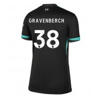 Liverpool Ryan Gravenberch #38 Fotballklær Bortedrakt Dame 2024-25 Kortermet